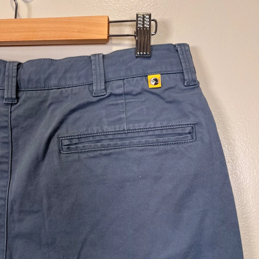 Duck Head Mens Chino Shorts Flat Front 32 Blue 7